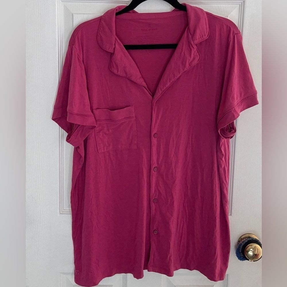 Tommy John Womens‎ 2 Piece Pink Lounge Pajama Short Set Size XXL